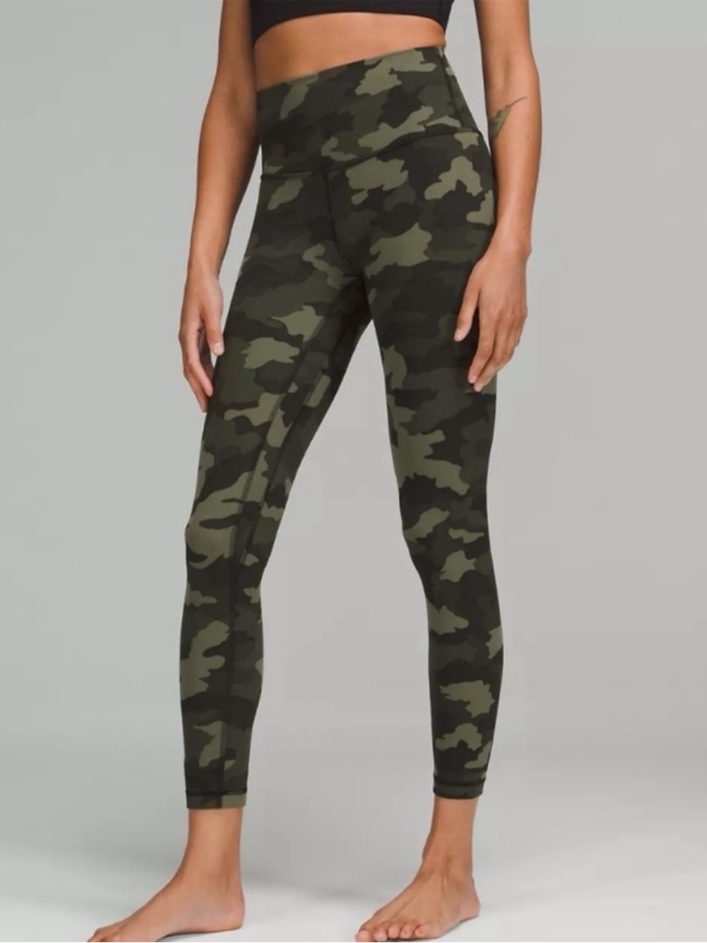 Lululemon align Camo Leggings - Olive Green